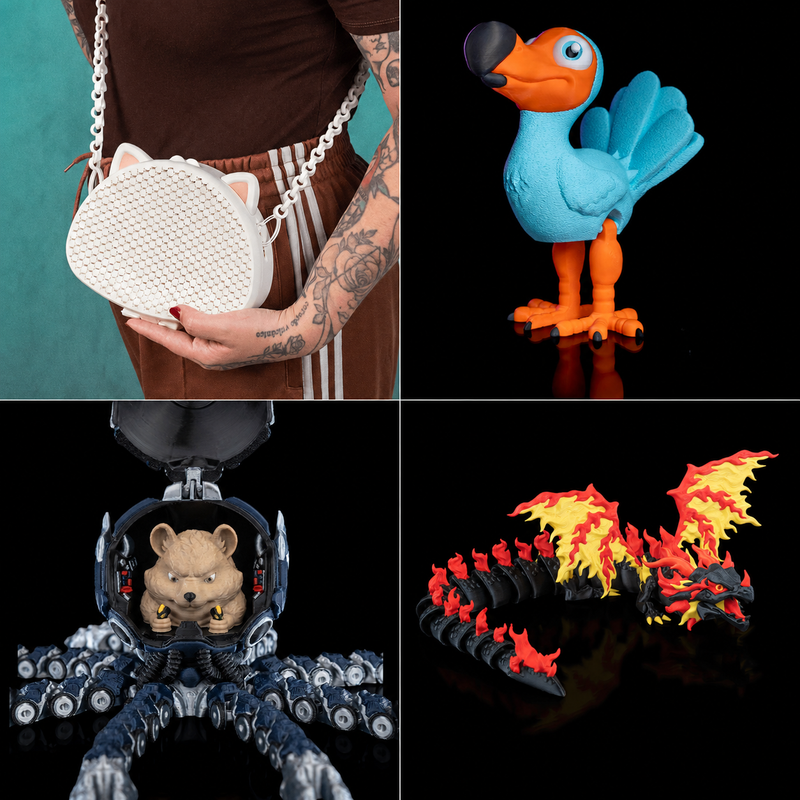 What is an articulated 3D print? How flexi figures work