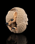Armadillo articulated 3D printed toy curled into a ball with detailed scaly armor by 3DPRINTSWA from the Articulated Animals collection