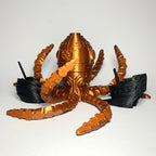 Articulated Steampunk Octopus with Shipwreck
