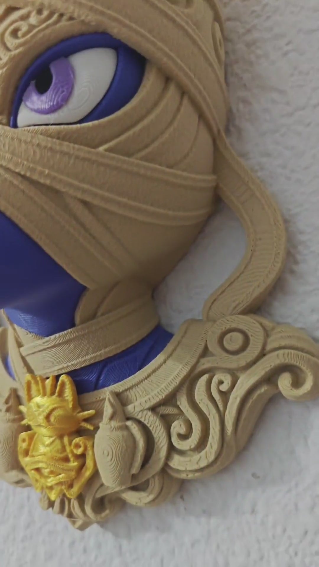 Mummy Mewtwo Pokémon Wall Art – 3D Printed