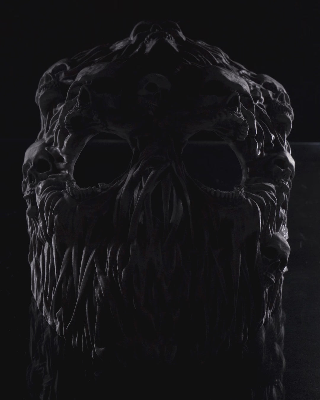 3D-Printed Ghoul Face Skull Halloween Mask